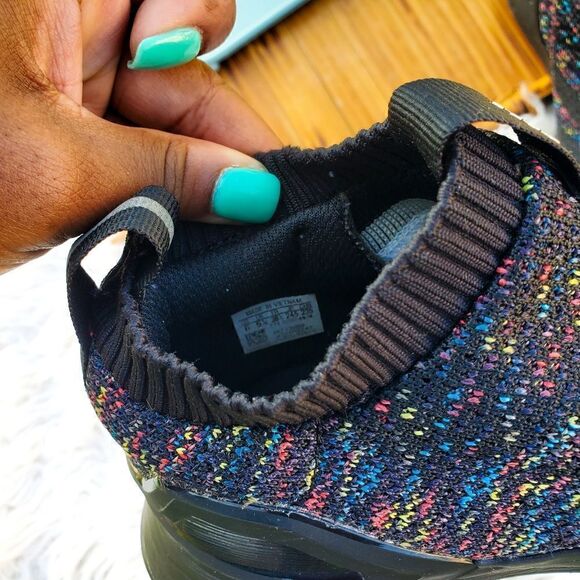 Adidas | Rapidarun Unisex  Black Slip-on with Multicolored Speckles - Picture 5 of 12